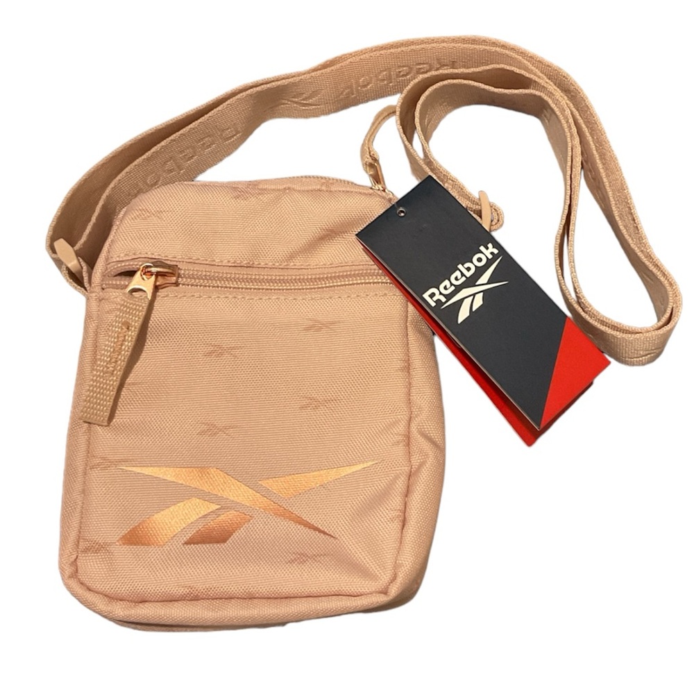 League Crossbody Pink Stucco Logo